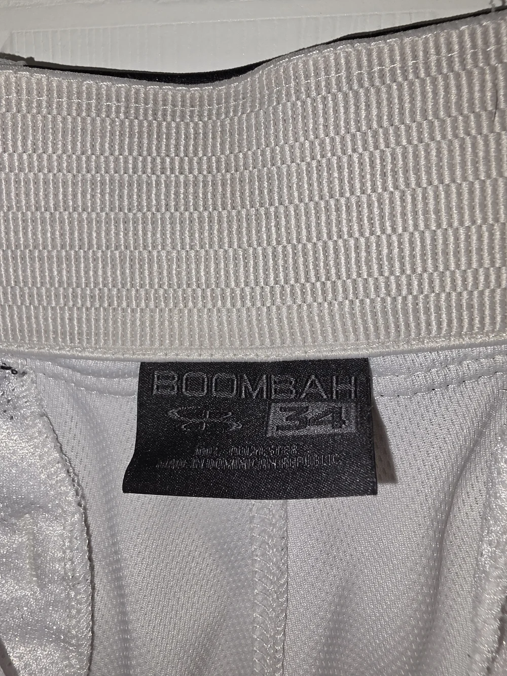Boombah Men’s Baseball Pants with Black and Orange Side Stripes